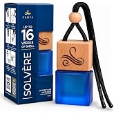 Car Air Freshener for Men - Solv&egrave;re Inspired Perfume Diffuser Home by Perfa | Luxury Fragrance - Long Lasting Freshness with Odor Eliminator Technology with Vent Clip - Great for Any Vehicle - 8ml