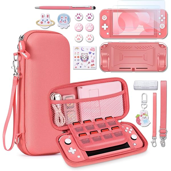 Nintendo Switch Lite - Coral - Switch (Renewed): Video Games