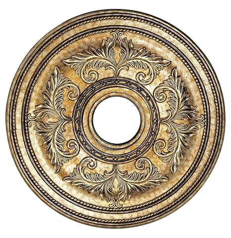 Vintage Gold Leaf Ceiling Medallion Amazon Com