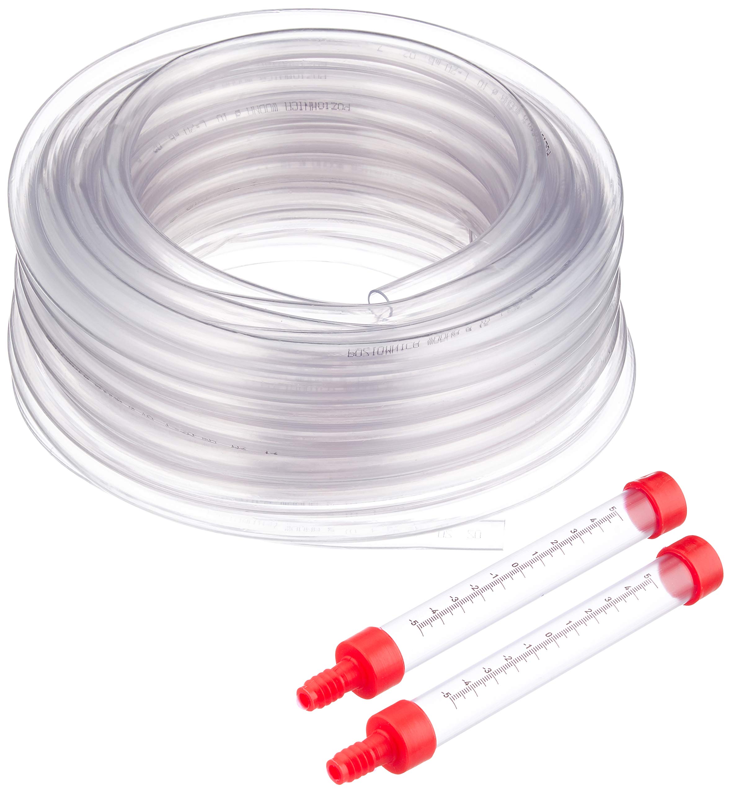 VOREL 20m Hydrostatic Level 1/2" Socket - Transparent Tube, 20m, 1/2" Diameter, 2 Caps/Gauges, Tube 10mm