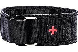 Harbinger 2433 4-Inch Firm Fit Nylon 3-Inch Strap Belt, Large (Black)
