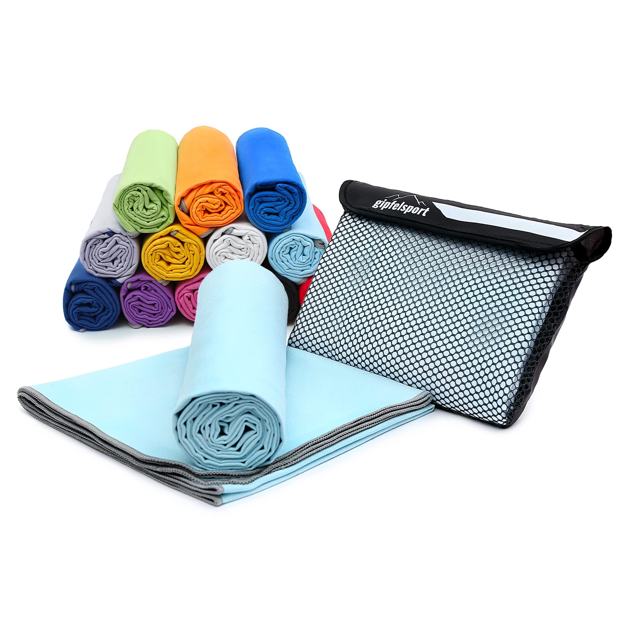 gipfelsport Microfibre Towel 1x XL(180x80cm) Light blue — image 1