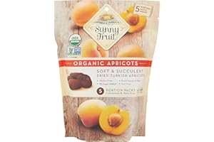 Sunny Fruit Organic Apricots, Soft and Succulent Dried Turkish Apricots
