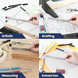 Pacific Arc 6 Inch Stainless Steel Ruler with