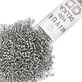 Miyuki Delica Seed Beads 11/0 Silver Lined Grey DB048 7.2 Grams