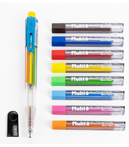Amazon.com : Pentel Super Multi 8 Automatic Mechanical Pencil Set