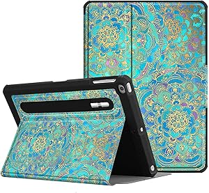 Fintie Case for iPad 9.7 2018 2017 / iPad Air 2 / iPad Air - [Corner Protection] Multi-Angle Viewing Rugged Soft TPU Back Cover with [Secure Pencil Holder] Auto Sleep/Wake, Shades of Blue