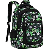 MYGOO Boys' School Backpack | Vineyard Collection | Soccer Green | 17” Height 24L | Ideal for Teens