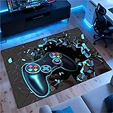 Rnmdn Gaming Rug for Room,3'x5' Non-Slip Cool 3D Gamer Rugs for Bedroom Livingroom and Game Room Decor