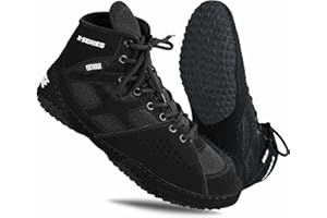 FISTRAGE FR FISTRAGE Wrestling Shoes For Men, Women, Youth Lightweight Shoes Fighting Wrestling - AmmaraHide Seude with Rubber Sole, Sports Master Training Boots | Combat Footwear | Ventilated Design With Mesh | Pro Geniune Handmade Unisex Shoes