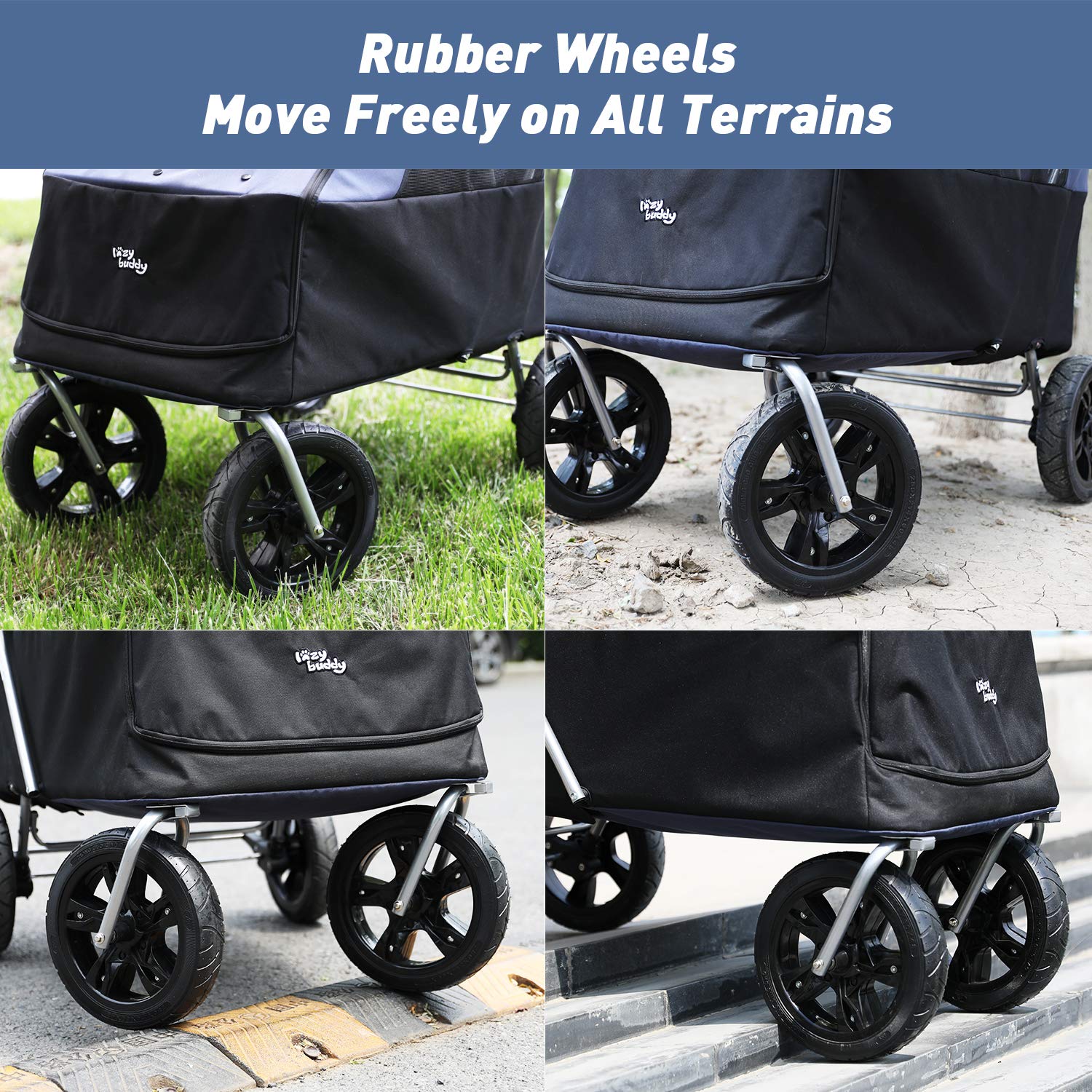 strollers with rubber wheels