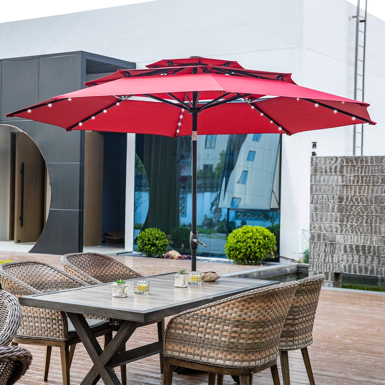 picnic table umbrella stand