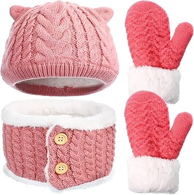 baby scarf and gloves