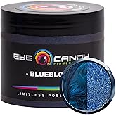 Eye Candy Pigments Premium Blue Mica Powder - Blueblood (50gr) - for Epoxy, Resin, Soap, Paint, Woodworking, Acrylic Pouring, Bath Bombs, Fishing Lures - DIY Arts and Crafts Additive