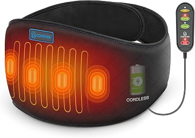 COMFIER Cordless Heating Pad for Back Pain Relief 58 Inch Belt