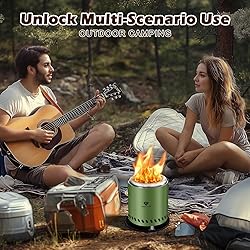 PY SUPER MODE Tabletop Fire Pit with Stand 10.2 x
