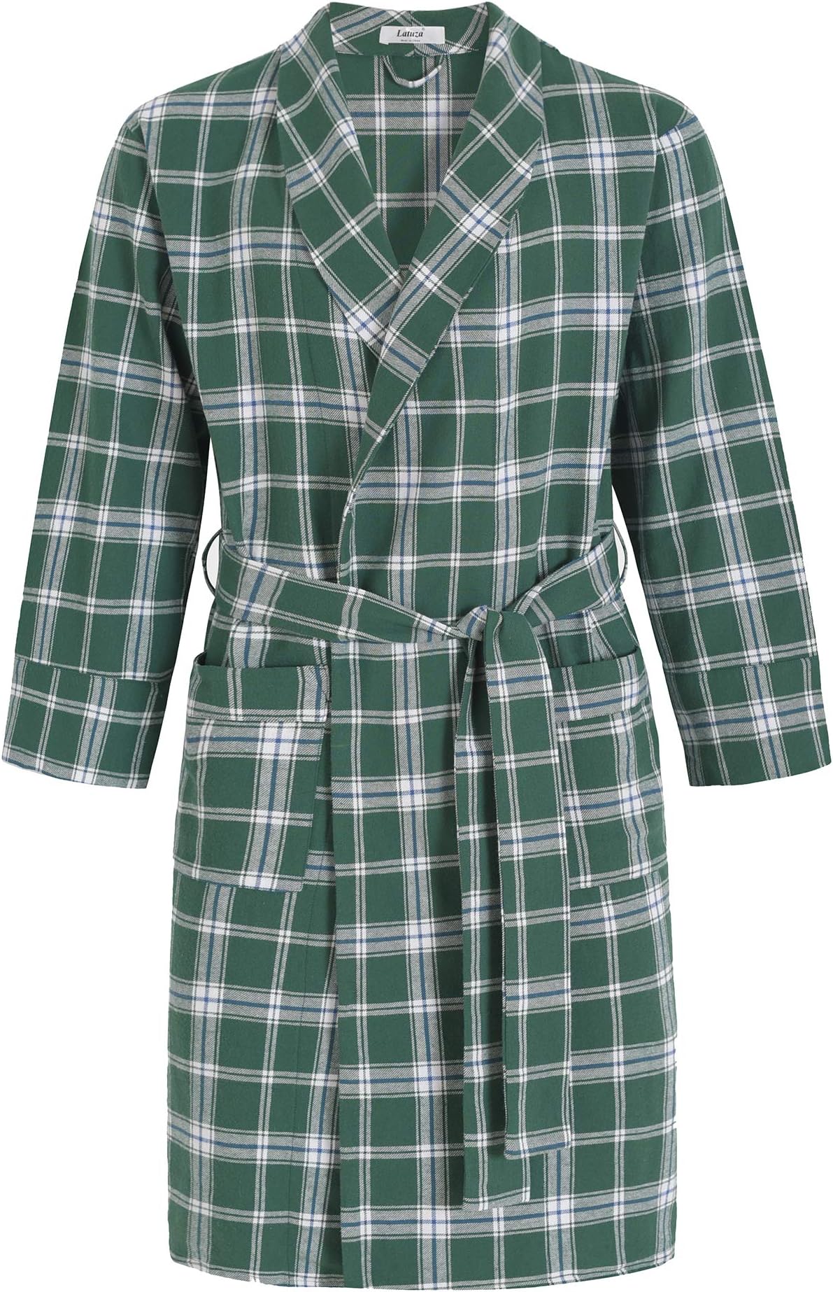 Latuza Men's Cotton Flannel Robe