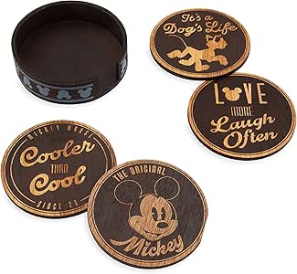 Amazon.com | Disney Mickey Mouse Coaster Set of 4: Coasters