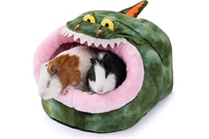 JanYoo Rat Bed Hut Guinea Pig Hideout House Small Animal Tent Accessories Rabbit Hideaway Igloo Supplies for Cages