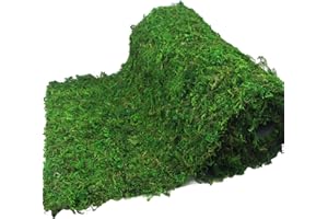 FAICOIA Moss Table Runner Green Moss Roll for Fairy Gardens Wedding Woodland Table Decor Dried Moss for Crafts 16" x 118" Preserved Moss Mat Moss Carpet for Green Moss Grass Wall 40 x 300cm