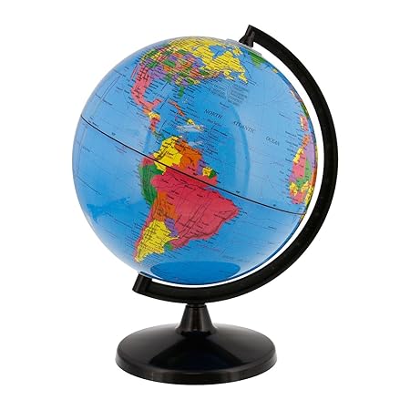 Tcp Global 8 (20cm) Blue Ocean Desktop World Globe Black Base