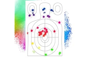 AUBESTKER Blaster Gel Gun Colors Change Target 24 x 16 Inch, Water Gun Splash Color Gear, Reusable Water Balloons War Games, Novelty Gifts for Kids Teens Adults (Multi)