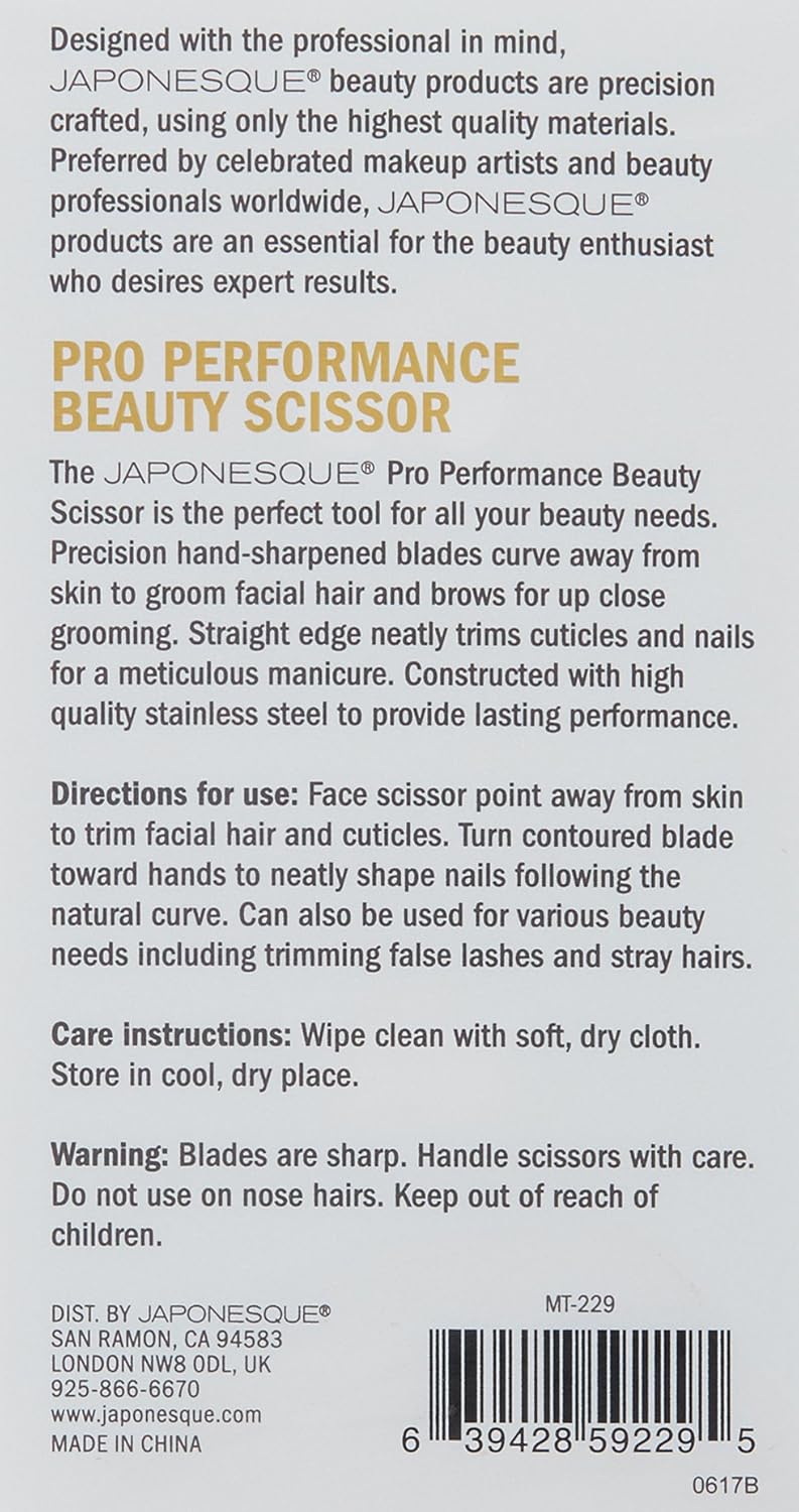 JAPONESQUE Pro Performance Beauty Scissor: Premium Beauty