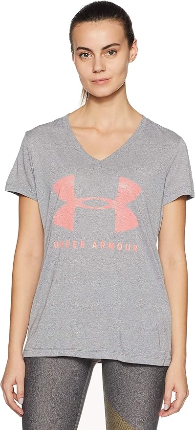 Under Armour 安德玛 UA Threadborne V领短袖 女子速干健身运动T恤 XS码2.9折.46 海淘转运到手约¥81