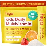HIYA Kids Daily Multivitamin Powder, 15+ Vitamins &amp; Minerals, 20 Sticks | 15+ Essential Vitamins &amp; Minerals with Fruits &amp; Veggies for Ages 2+ Supports Growth, Development &amp; Immune, Third Party Tested