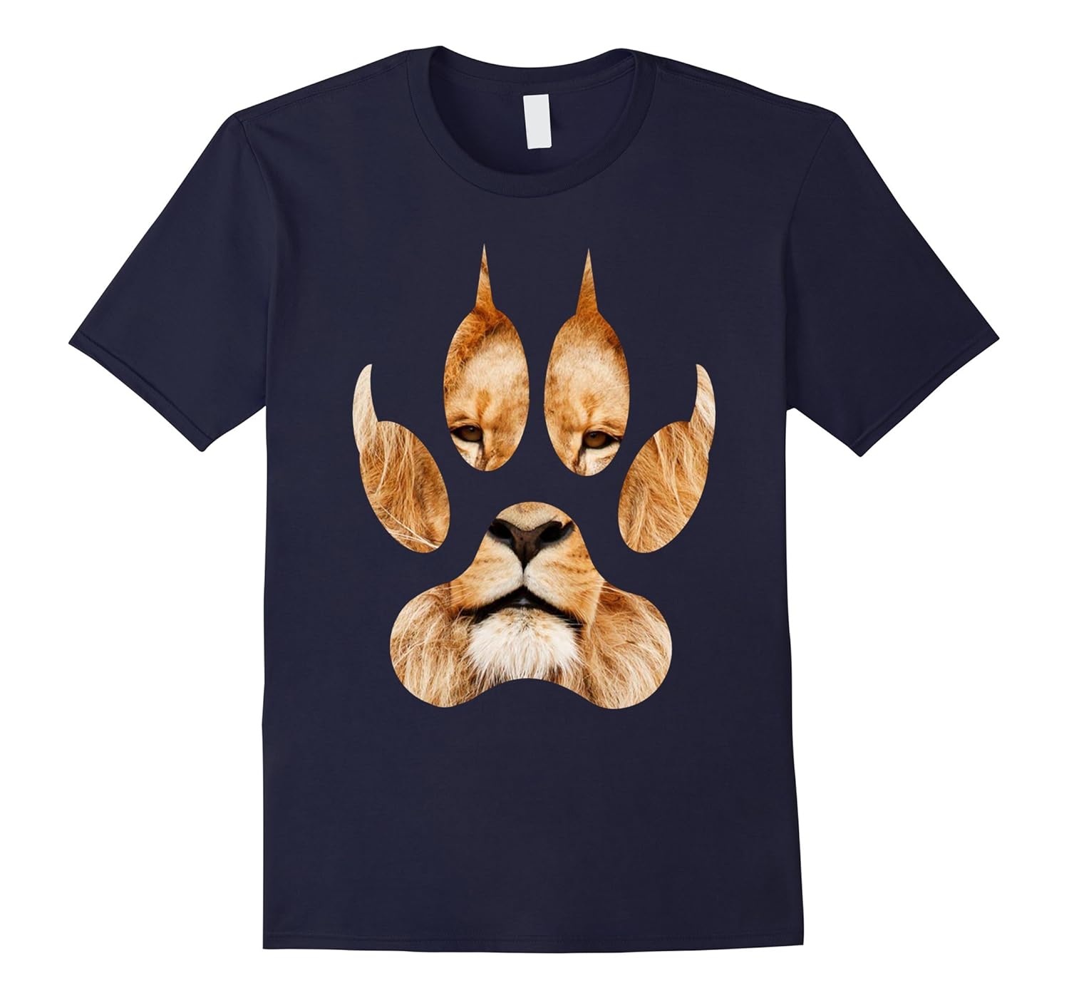 Lion Eyes Paw Animal Cat Cheetah Leopard Tiger Print T-Shirt-ANZ