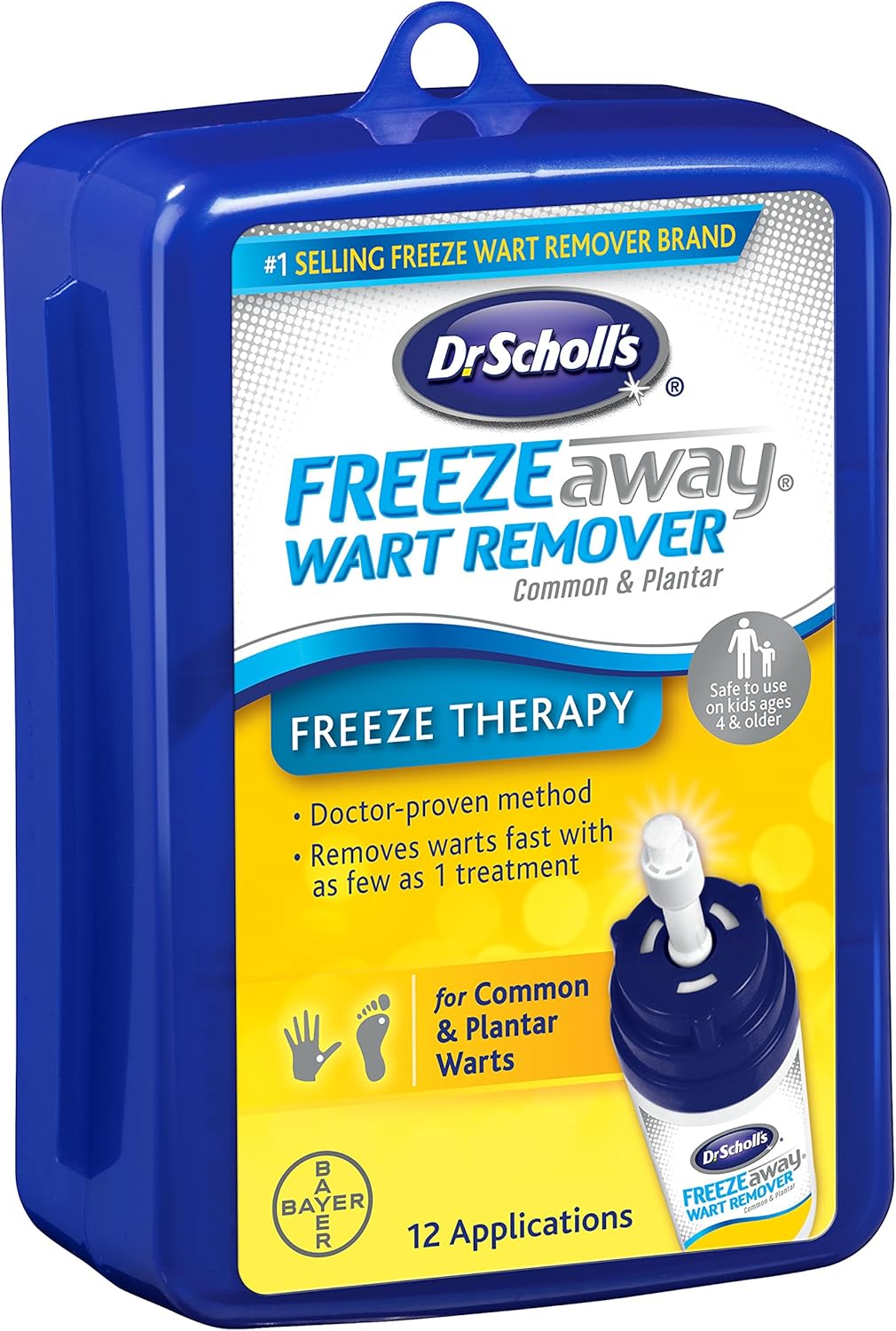 Dr. Scholl’s FreezeAway Wart Remover, 12 Applications // Doctor-Proven Treatment to Rapidy Freeze and Remove Common and Plantar Warts: Health & Personal Care