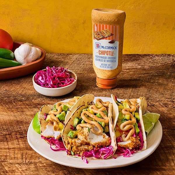 MCCORMICK CHIPOTLE MAYONNAISE DRESSING, 10.3 FL OZ