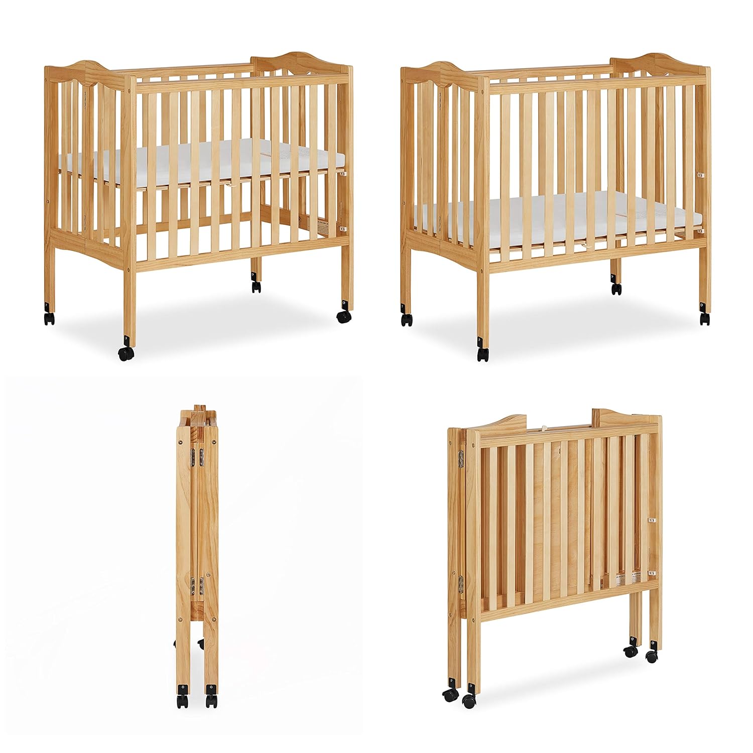 dream on me 2 in 1 lightweight folding portable crib