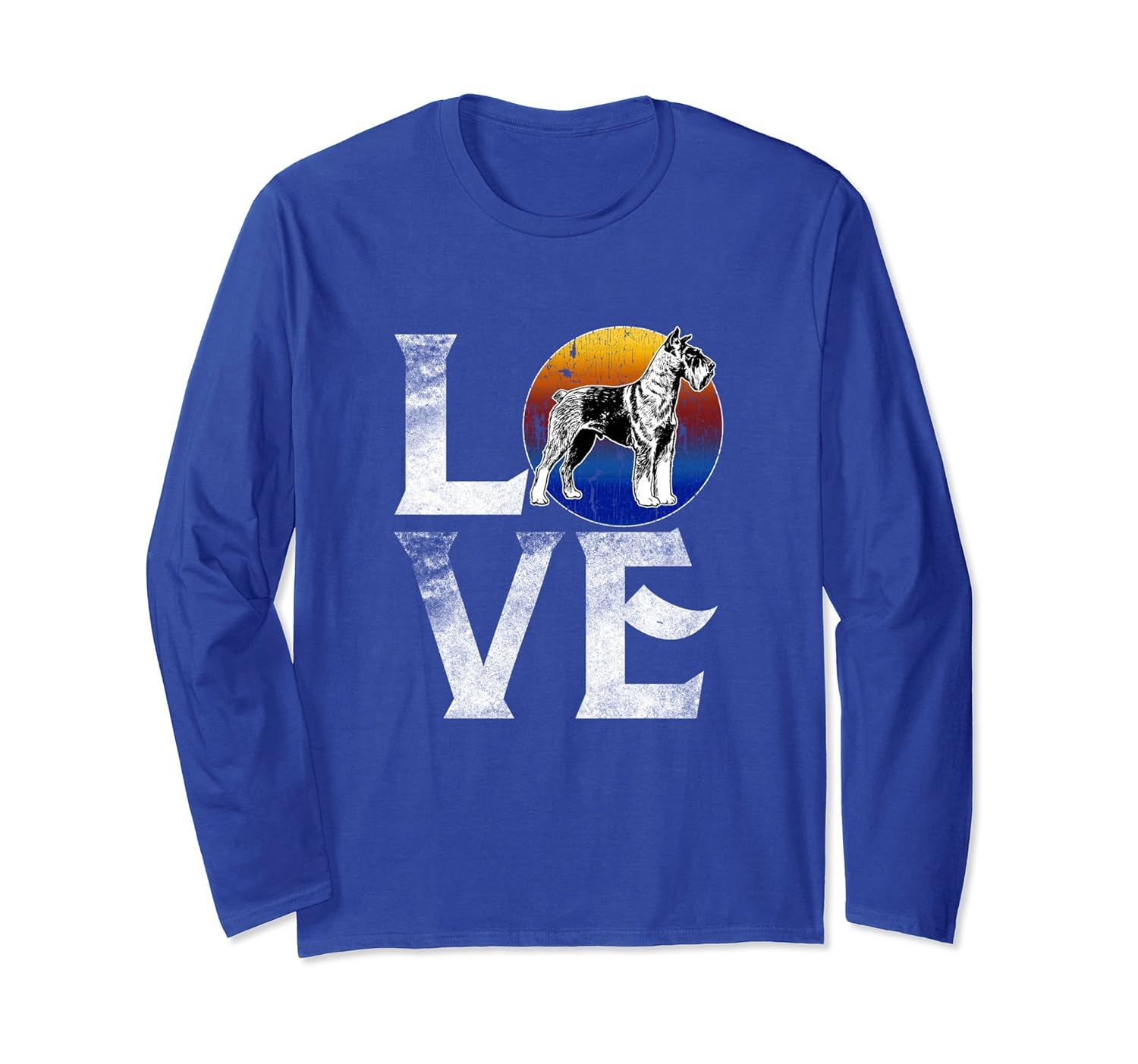 Love Schnauzer Dogs Long Sleeve Pet Owner Mom Dad Gifts-anz