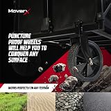 MoverX 150L Festival Trolley on Wheels Folding Wagon Black view 5