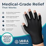 iMedic Arthritis Gloves for Men Women Large Fingerless Compression Gloves view 2