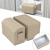 Forestchill 2 Pcs Window AC Cover, Compatible with Midea U-shaped AC Units | Upgraded Insulated Outdoor &amp; Indoor Window AC Covers Set, Full Coverage Protection and Weatherproof for Winter