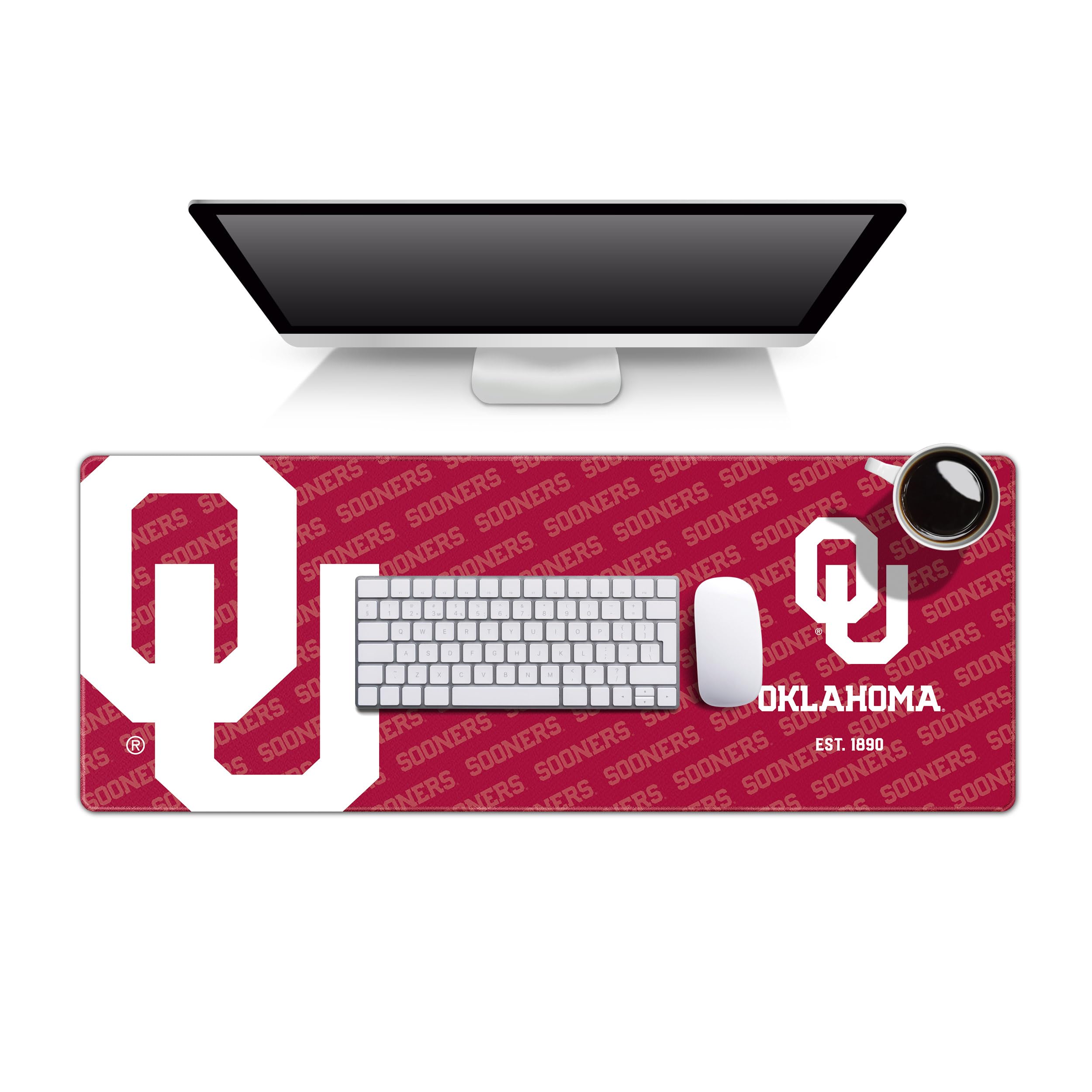 Photo 1 of YouTheFan NCAA Oklahoma Sooners Logo Series Desk Pad SMU