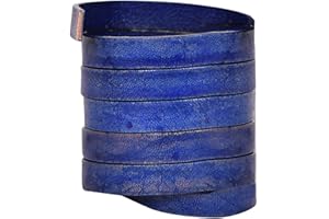 Xsotica-Flat Leather Cords 10.0 MM X 2.0 MM- 1 Yard (Royal Blue)