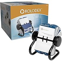 Rolodex Rotary Business Card Organizer, 200 Count, Metal (67236