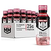 Muscle Milk Genuine Protein Shake, Strawberries 'N Cr&egrave;me, 25g Protein, 14 Fl Oz, 12 Pack