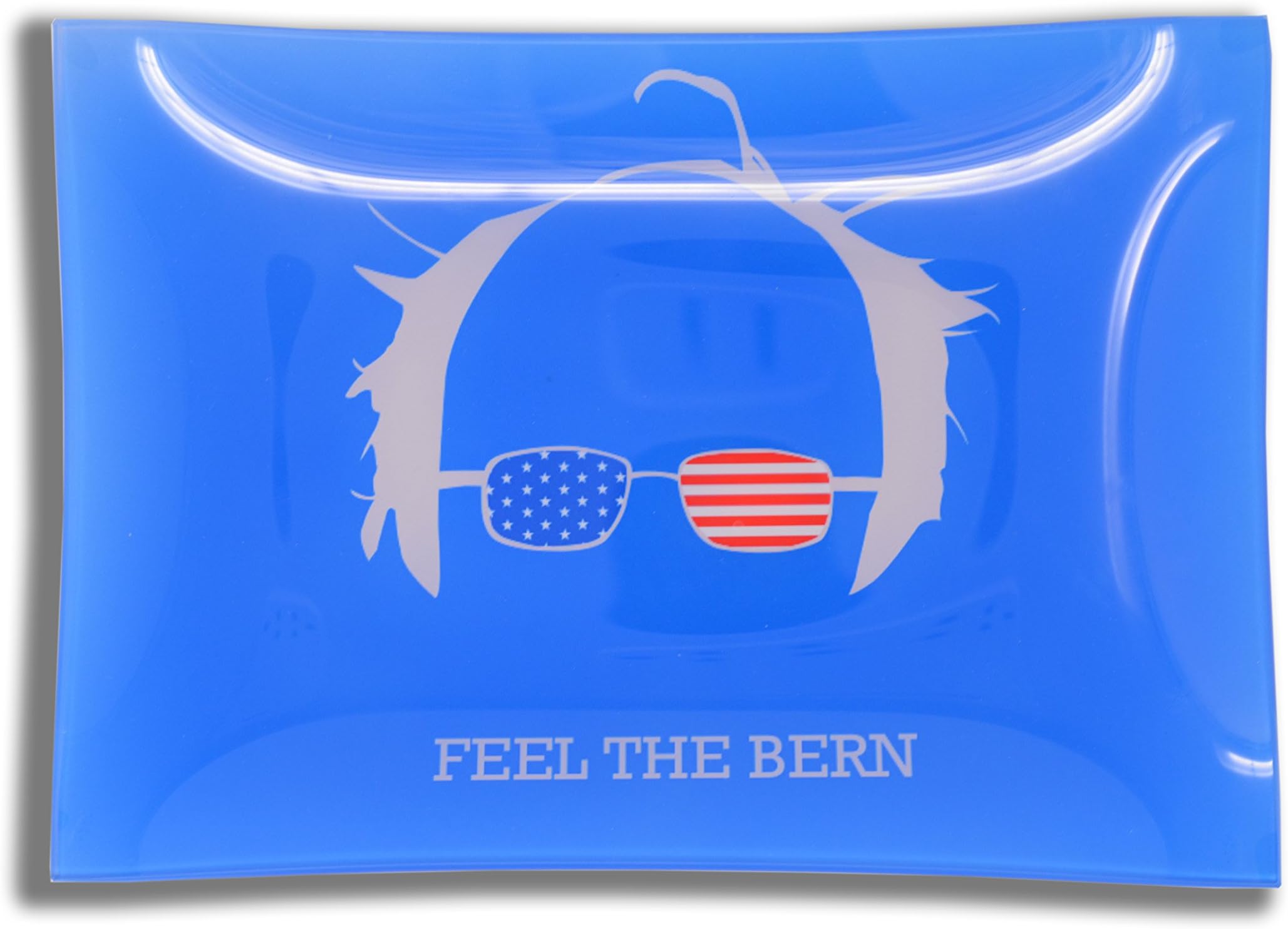 Feel The Bern - Glass Rolling Tray by Tray Manifeek