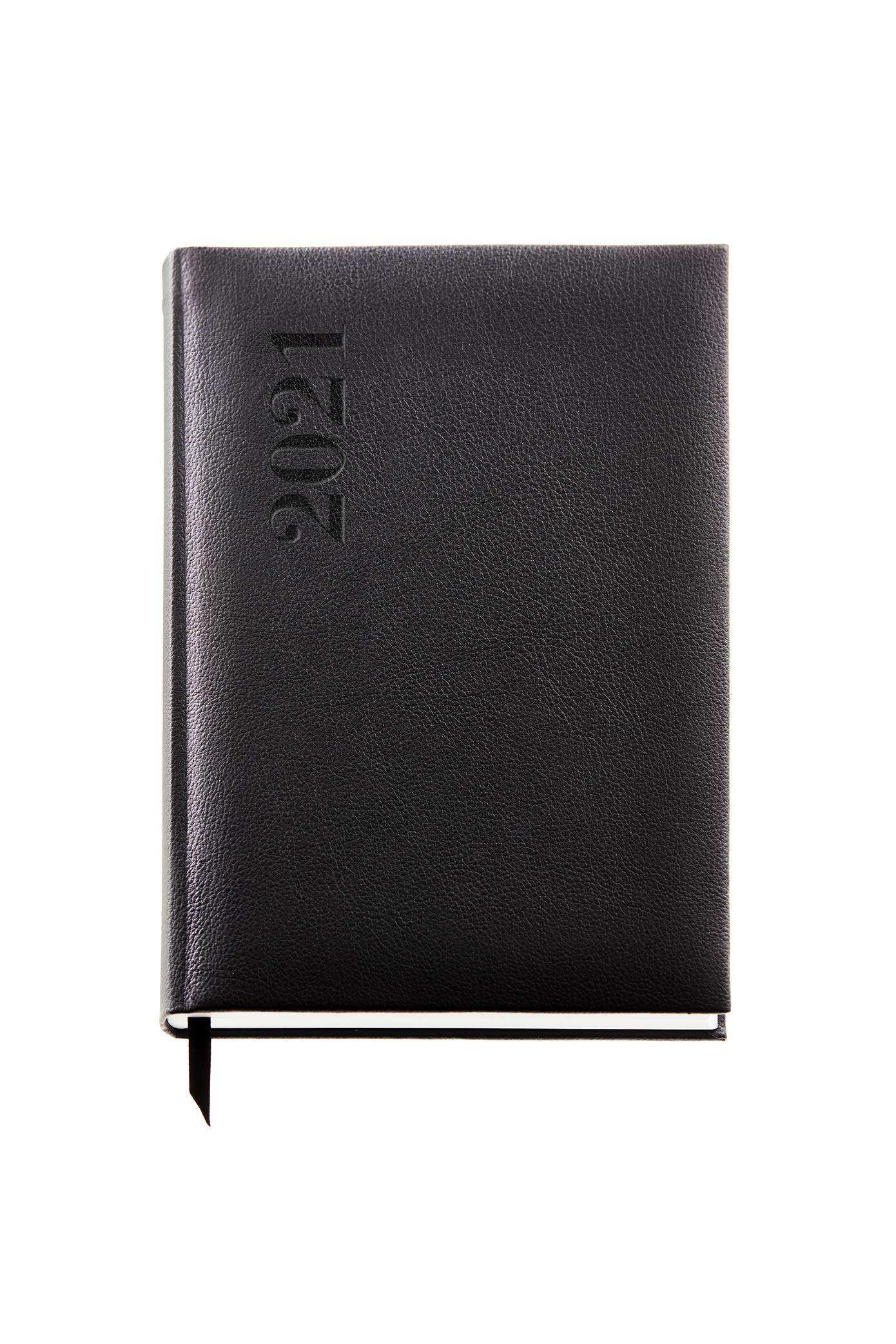 MIQUELRIUS – Yearly Agenda 2021 Agora – Castilian, Day Page, Size 155 x 213 mm, Paper 70 g, Semi-Leather Cover, Black