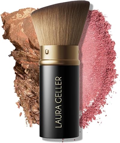 Laura Geller New York Retractable Black Kabuki Brush Aluminum Handle