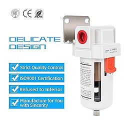 NANPU 1/2" NPT Compressed Air Line Filter, 5 Micron