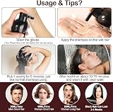 RILSIC Black Hair Dye Shampoo 3 in 1 Instant Color for Gray Hair Coverage view 5
