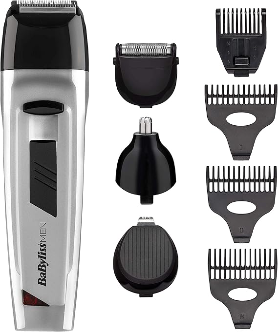 babyliss for men 8 in 1 body grooming and hair clipper kit
