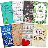 8 Pack Inspirational Notebooks with Motivational Quotes Bulk, 5x8 Lined Journals for Women, Students, Appreciation Gifts, Friends, Teachers