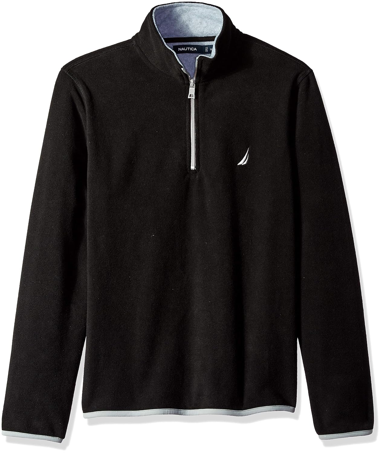 Buy Nautica Men's Polar Fleece 1/4 Zip Back Neck Logo Sweatshirt at