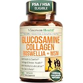 1200mg Glucosamine + 1200mg Hydrolyzed Collagen &ndash; Joint Supplement 120 Caps
